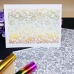 JBQUEEN 3 adet çiçekli yapraklar asma sopa ve parlaklık folyo Transfer Sticker kağıt el yapımı kart yapımı için Scrapbooking ve albüm günlüğü davetiye dekorasyon metalik sıcak folyo Transfer baskı yapışkan