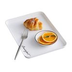 jbshop Yemek Takımları Tabaklar İskandinav Kare Tepsi Meyve Tepsisi Avrupa Ev Melamin Su Bardağı Tepsisi Çay Tepsisi Plastik Ekmek Tabağı Dikdörtgen Tabak 30 cm Akşam Yemeği Restoran Aile Partisi Biftek Makarna Pl