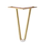 JCWGLY Mobilya Ayakları Modern Metal Firkete Tarzı Masa Ayakları, Sağlam Sağlam Soğuk Haddelenmiş Çelik Mobilya Ayakları, Kanepeler, Yan Masalar, Sehpalar Için (Color : Gold, Size : 12cm/4.72in)