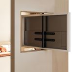 JDJXYNSRT TV Montajı Ayarlanabilir Braket - Dönen Çerçeve Zemin Standı, 37-75" Eğimli Döner TV Tabanına Uyar - VESA 600x400mm İçinde (Kaldırma 1095-1350mm)