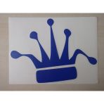 Jdm Kral Tacı Sticker Mavi 20x14cm - King Sticker, Jdm Kral Tacı Etiketi, Jdm Taç Çıkartması