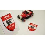 Jdm Sport Logo Damla Silikon Sticker 2 Li Set