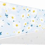 Jdozfo Büyük Mouse Mat Oyun Mouse Pad Büyük Masa Matı Büyük Mousepad Papatya Mouse Masa Pedi Oyun Masası için Ekstra Büyük Fare Paspasları, Fare Altlıkları Dikişli Kenarlar, Mousemat Oyun, Masa Örtüsü Pad