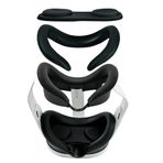 JDXFENG Diamondo 5 adet/takım silikon yüz pedi maskesi Lens kapağı 5 adet/takım silikon ter geçirmez yüz yastığı Rocker kap gözlük bezi Quest 3 VR aksesuar