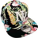Jeamis Kids NY USA çocuk Snapback beyzbol kepi şapka Cappy üniseks kamyon şoförü başlangıç beyzbol şapkası Hawaii yaz kült erkek ve kız çocukları için, NY Hawaii Black renkli, Tek Beden
