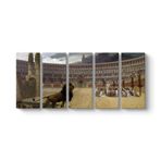 Jean Leon Gerome - Hristiyan Şehitlerinin Son Duası Tablosu 162 x 70-5 Parçalı