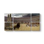 Jean Leon Gerome - Hristiyan Şehitlerinin Son Duası Tablosu 206 x 103-5 Parçalı