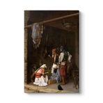 Jean Leon Gerome - Satranç Oynayan Başı Bozuk Askerleri Tablosu 30 x 45