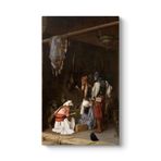Jean Leon Gerome - Satranç Oynayan Başı Bozuk Askerleri Tablosu 40 x 70