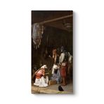 Jean Leon Gerome - Satranç Oynayan Başı Bozuk Askerleri Tablosu 50 x 100