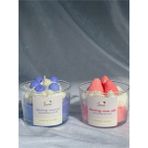 Jeane Home Decor Best Friends Çilek-Yaban Mersini Vanilya Kokulu Hediyelik Ikili Aromaterapi Mum - Beyaz