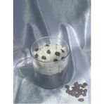 Jeane Home Decor Gerçek Kahve Çekirdekleri Coffee Cream Çikolata Vanilya Kokulu Aromaterapi Mum - Beyaz