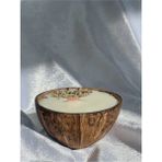 Jeane Home Decor Jeane Candles Hindistan Cevizi Gerçek Organik Kokulu Mum Hediyelik Sevgililer Günü Aromaterapi - Beyaz