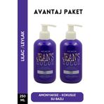 JEAN'S COLOR Amonyaksız Leylak Renkli Saç Boyası 250 ml X2 Adet Kokusuz Su Bazlı Lilac Hair Dye