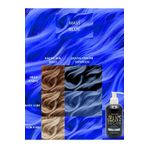 jeans color Amonyaksız Mavi Renkli Saç Boyası 250 ml Kokusuz Su Bazlı Blue Hair Dye Açılmış Saçı Renklendirir.
