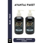 JEAN'S COLOR Amonyaksız Mavi Renkli Saç Boyası 250 ml X2 Adet Kokusuz Su Bazlı Blue Hair Dye