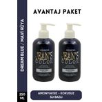 JEAN'S COLOR Amonyaksız Mavi Rüya Renkli Saç Boyası 250 ml X2 Adet Kokusuz Su Bazlı Dream Blue Hair Dye