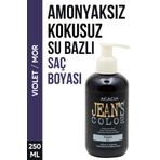 Jean’s Color Amonyaksız Mor Renkli Saç Boyası 250 ml Kokusuz Su Bazlı Violet Hair Dye