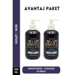 JEAN'S COLOR Amonyaksız Mor Renkli Saç Boyası 250 ml X2 Adet Kokusuz Su Bazlı Violet Hair Dye