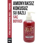 Jean’s Color Amonyaksız Pembe Renkli Saç Boyası 250 ml Kokusuz Su Bazlı Pink Rhodomine Red Hair Dye