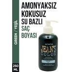 Jean’s Color Amonyaksız Yeşil Renkli Saç Boyası 250 ml Kokusuz Su Bazlı Green Hair Dye