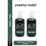 JEAN'S COLOR Amonyaksız Yeşil Renkli Saç Boyası 250 ml X2 Adet Kokusuz Su Bazlı Green Hair Dye