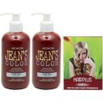 JEAN'S COLOR Saç Boyası Biber Kızılı 250 ml 2 Adet ve Hairplus Saç Açıcı