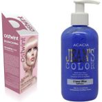 JEAN'S COLOR Saç Boyası Deli Mavi + Ostwint Saç Açıcı - DELİ MAVİ