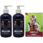 JEAN'S COLOR Saç Boyası Eflatun 250 ml 2AD ve Hairplus Saç Açıcı