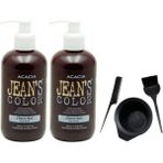 JEAN'S COLOR Saç Boyası Vişne Kızılı 250 ml 2AD ve Fluweel Saç Boya Kabı Seti