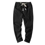 Jeans Erkek Vintage Günlük Pantolon Hip Hop Sokak Giyimi Pantolon Denim Pantolon Modern Pantolon Erkek Boş Zaman Nefes Alabilir Boyfriend Jeans Rahat Erkek Kot Pantolon, Siyah, 3XL