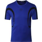 jeansian LSL020 Erkek Spor Emici Nefes Alabilir Hızlı Kuruyan Kısa Kollu Tişört