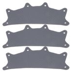 JECOMPRIS 1 set koruyucu kask ter bandı sabitleyici koruyucu kasklar için kask dolgu koruyucu kask aksesuarlarını kask ekinde kaldırın, koruyucu kasklar için ter bandı, file yüzey siyah 3 adet