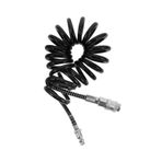 JECOMPRIS Yaylı pnömatik tüp Hava hortumu Kompresör hortumu Hava basıncı Esnek hortum Dayanıklı hortum lastik basıncı için lastik göstergeleri airbrush giriş valfi bijon anahtarı Metal Black
