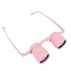 Jectse Balıkçılık Için Binoküler Gözlük, 10x HD Büyütme Eller Tembel Gözlük Kapalı Manuel Odak Yağmur Geçirmez Dokunlar Kuş İzleme, TV, Spor, Konserler, Tiyatro İçin Teleskop (PINK)