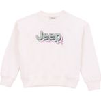 Jeep Baskılı Kız Çocuk Ekru Sweatshırt J5WG-SWT7553 - 9 - 10 Yaş
