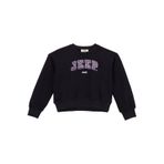Jeep Baskılı Kız Çocuk Sweatshirt, 7-8 Yaş, 5003274383, Siyah, kız-çocuk