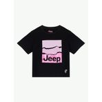Jeep Baskılı Kız Çocuk T-Shirt, 5-6 Yaş, 5003327153, Siyah, Kız çocuk