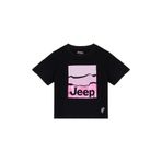 Jeep Baskılı Kız Çocuk T-Shirt, 9-10 Yaş, 5003327153, Siyah, Kız çocuk