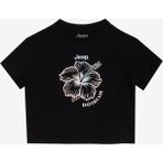 Jeep Baskılı Siyah Kız Çocuk T-Shirt J5SG-TST7517 - 7 - 8 Yaş
