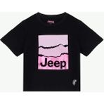 Jeep Baskılı Siyah Kız Çocuk T-Shirt J6SG-TST7620