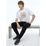 Jeep Bisiklet Yaka Baskılı Kırık Beyaz T-Shirt, L, 5003328043, Kırık Beyaz, Erkek