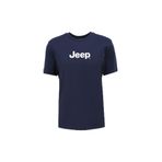Jeep Bisiklet Yaka Baskılı Pamuk T-Shirt, S, 5003097166, Lacivert, Erkek