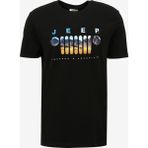 Jeep Bisiklet Yaka Baskılı Siyah Erkek T-Shirt J4SM-TST7257 - 2XL