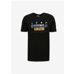 Jeep Bisiklet Yaka Baskılı Siyah Erkek T-Shirt J4SM-TST7257