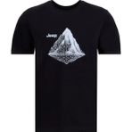 Jeep Bisiklet Yaka Baskılı Siyah Erkek T-Shirt J6SM-TST7318 - XL