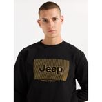 Jeep Bisiklet Yaka Baskılı Sweatshirt, 2XL, 5003274610, Siyah, erkek