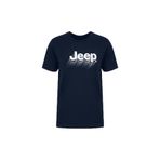 Jeep Bisiklet Yaka Baskılı T-Shirt, 2XL, 5003328097, Lacivert, Erkek