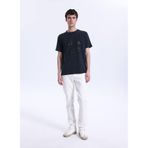 Jeep Bisiklet Yaka Baskılı T-Shirt, 2XL, 5003328133, Siyah, Erkek