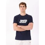 Jeep Bisiklet Yaka Baskılı T-Shirt, L, 5003222979, Lacivert, Erkek